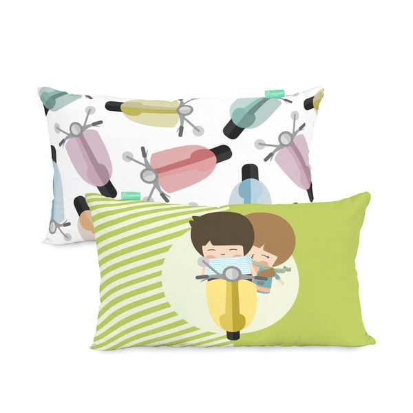 Spilvendrāna no tīras kokvilnas Happynois Summer Time, 50 x 30 cm-image-3