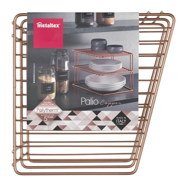 Vara krāsas tērauda papildu virtuves plaukts 25x25 cm Palio – Metaltex-image-3