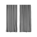 Melni/balti aizkari (2 gab.) 140x260 cm – Mila Home