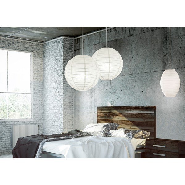 Balta piekaramā lampa ar papīra abažūru Paper – Trio-image-2