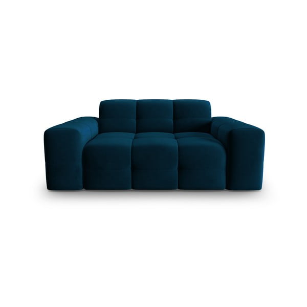 Tumši zils samta dīvāns 156 cm Kendal – Micadoni Home