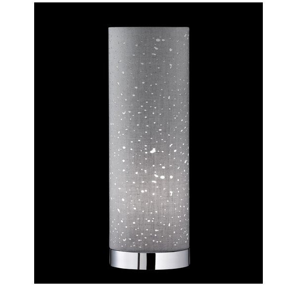 Pelēka galda lampa no auduma (augstums 35 cm) Thor – Fischer & Honsel-image-1