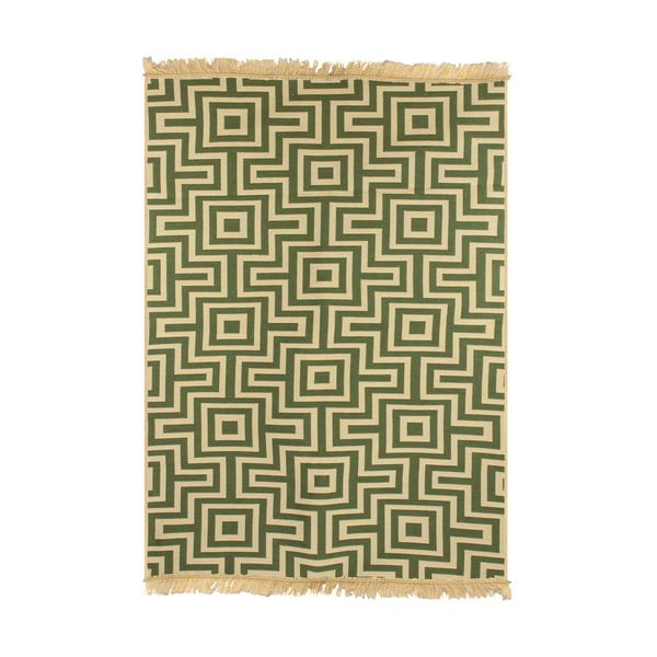 Zaļš paklājs Ya Rugs Kare, 80 x 150 cm