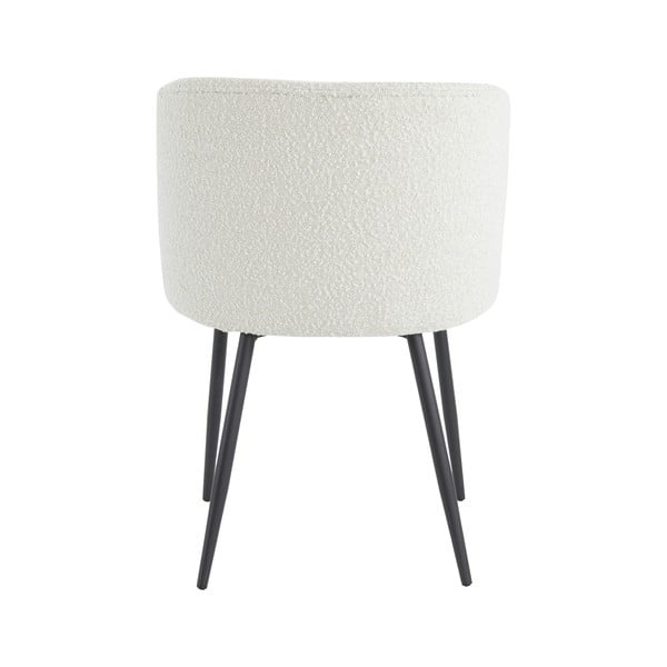 Balts polsterēts ēdamistabas krēsls Elyna – Light & Living-image-3