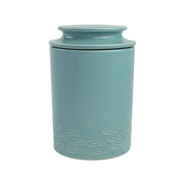 T&G Woodware City Ocean Crab keramikas kaste tirkīza zilā krāsā