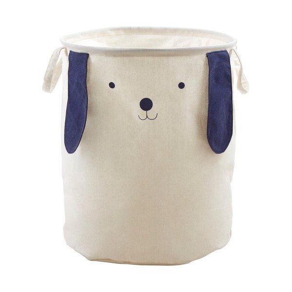 Balts tekstila bērnu rotaļlietu grozs ø 39x48 cm Mimo Dog Face – Premier Housewares