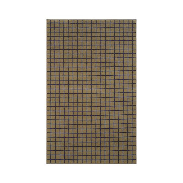 Zaļš/zils kokvilnas dvielis 90x150 cm Grid – Jotex-image-2