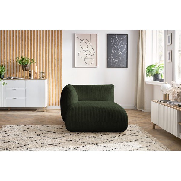 Zaļš velveta modulārais dīvāns (ar kreiso stūri) Lecomte – Bobochic Paris-image-1