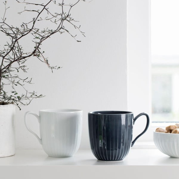 Balta porcelāna krūze Kähler Design Hammershoi, 330 ml-image-2