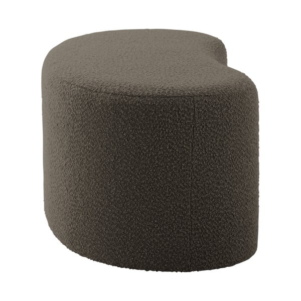 Pelēks/brūns pufs no buklē auduma Ada – Leitmotiv-image-3