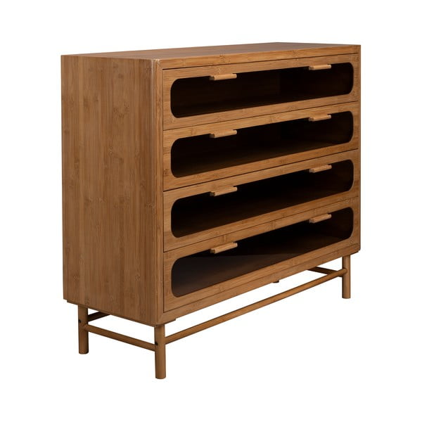 Dabīga toņa bambusa kumode 105x88x38 cm Caroun – Dutchbone-image-2