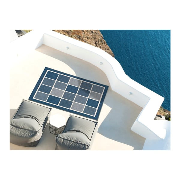 Zils āra paklājs Universal Nicol Squares, 80 x 150 cm-image-2