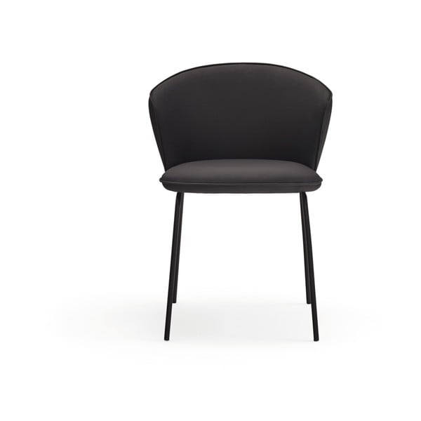 Melni polsterēti ēdamistabas krēsli (2 gab.) Add – Teulat-image-3