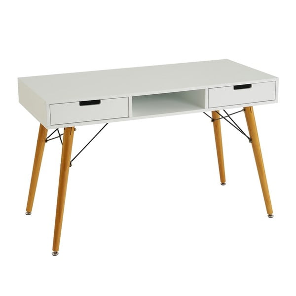 Darba galds ar baltu galda virsmu 55x120 cm – Casa Selección