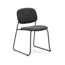 Tumši pelēks metāla pusdienu krēsls saliekams viens uz otra Meli – Kave Home