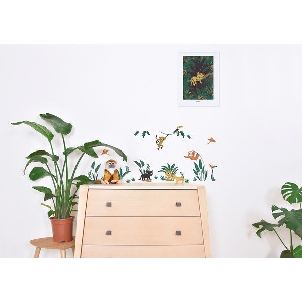 Uzlīmju loksne 30x42 cm Jungle Animals – Lilipinso-image-1