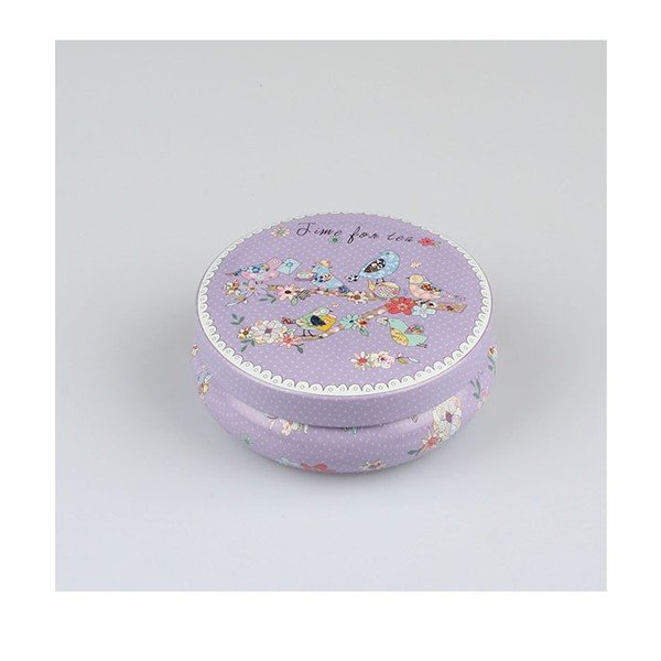 Violeta Dakls Saldā pasteļa skārda kastīte, ⌀ 8,5 cm
