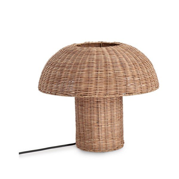 Dabīga toņa rotangpalmas LED galda lampa ar rotangpalmas abažūru (augstums 40 cm) Irele – Bizzotto