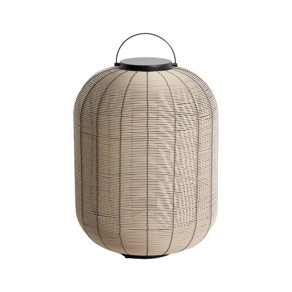 Pelēkbrūna LED laterna ar USB (augstums 55 cm) Saranella – Kave Home