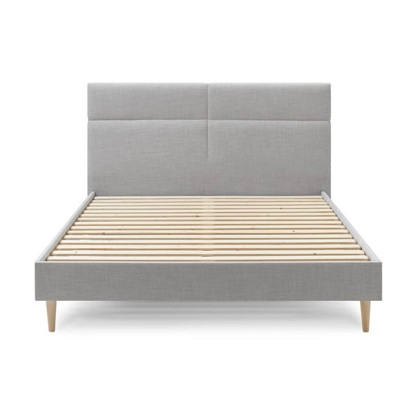 Pelēka divguļamā gulta Bobochic Paris Elyna Light, 180 x 200 cm-image-1