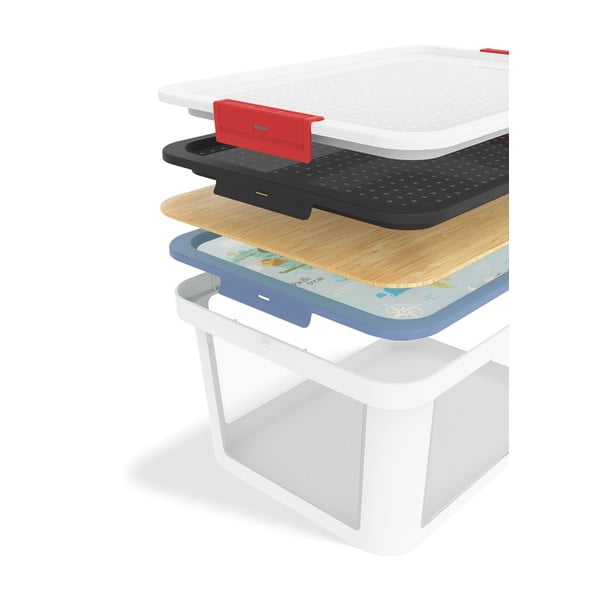 Balta plastmasas uzglabāšanas kaste 55,5x39x26,5 cm Albris – Rotho-image-3