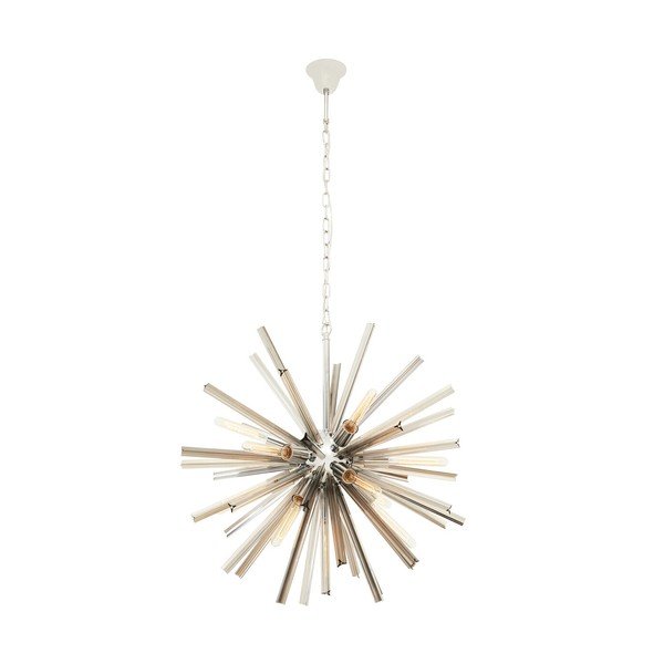Metāla piekaramā lampa ar stikla abažūru ø 75 cm Karlo – Premier Housewares
