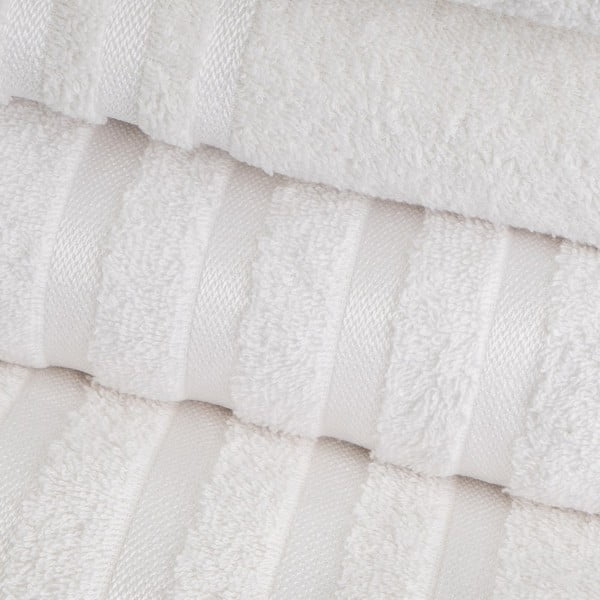 Balts frotē kokvilnas dvielis 30x50 cm Simple – Casa Selección-image-1