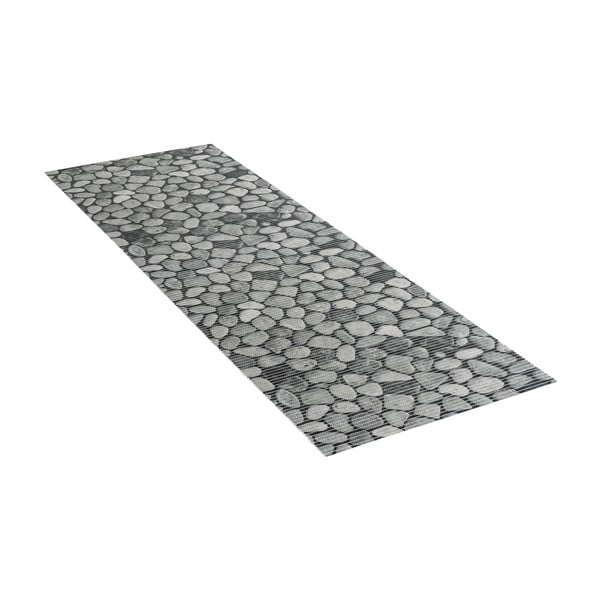 Pelēks plastmasas vannas istabas paklājs 65x200 cm Sassi – Wenko-image-2