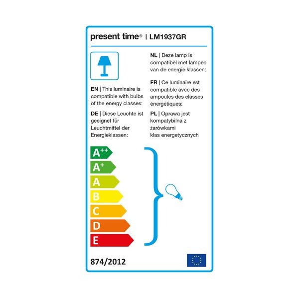 Matēta zaļa galda lampa Leitmotiv Bell-image-1
