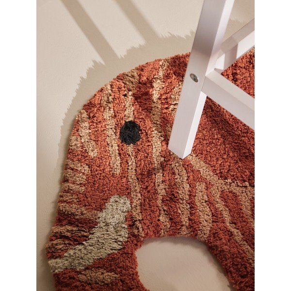 Terakotas oranžs mazgājams/ar rokām darināts kokvilnas bērnu paklājs 75x120 cm Snuggle Elodie – Hanse Home-image-4