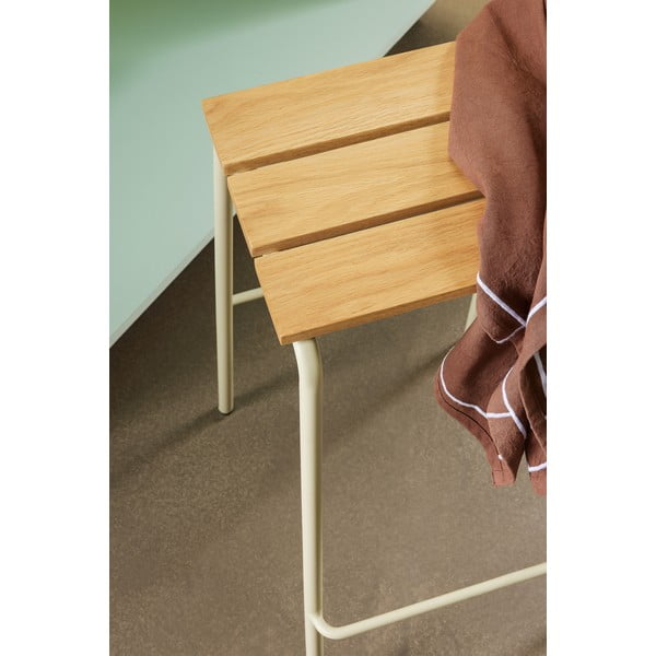 Bēšas/dabīga toņa bāra taburetes (2 gab.) (sēdekļa augstums 76 cm) Stilt – Hübsch-image-2