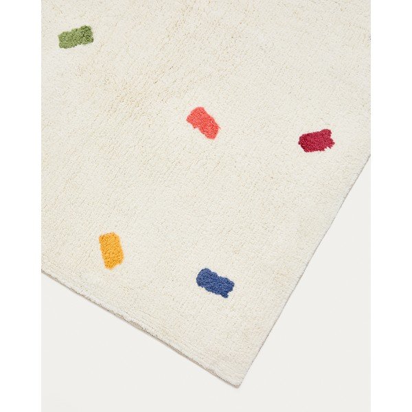 Krēmkrāsas kokvilnas bērnu paklājs 90x150 cm Epifania – Kave Home-image-4