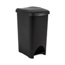 Melna plastmasas atkritumu urna ar pedāli 40 l – Addis