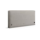 Gaiši pelēks polsterēts gultas galvgalis 189x100 cm Olivia – Micadoni 