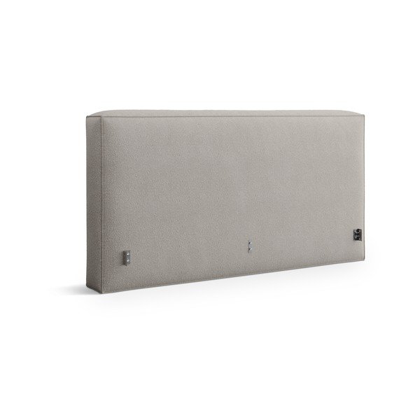 Gaiši pelēks polsterēts gultas galvgalis 229x100 cm Olivia – Micadoni 