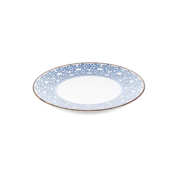 Balts/zils porcelāna šķīvis ø 25 cm Azul – BonBistro-image-2