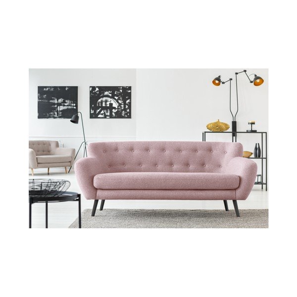 Gaiši rozā dīvāns Cosmopolitan Design Hampstead, 192 cm-image-4