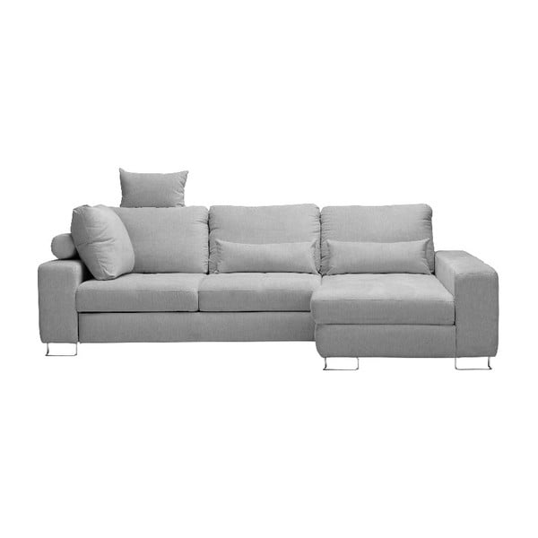 Gaiši pelēks Windsor & Co Sofas Alpha stūra dīvāns, labais stūris