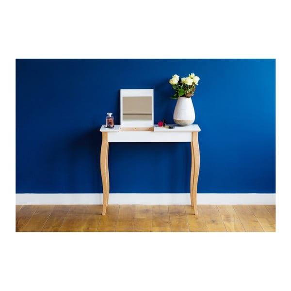 Grafīta pelēks tualetes galdiņš ar spoguli Ragaba Dressing Table, garums 105 cm-image-2