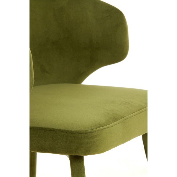 Zaļi polsterēti ēdamistabas krēsli (2 gab.) Kosaka – Light & Living-image-2