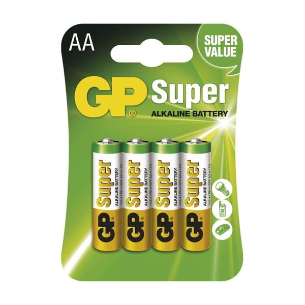 4 sārmu baterijas komplektā GP Super AA - EMOS