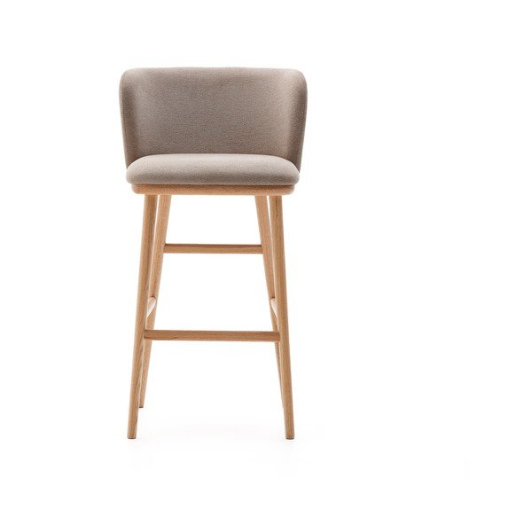 Gaiši brūns bāra krēsls (sēdekļa augstums 75,5 cm) Ciselia – Kave Home-image-4