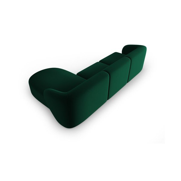 Zaļš samta stūra dīvāns (ar labo stūri/ar zvilni) Paolo – Milo Casa-image-3