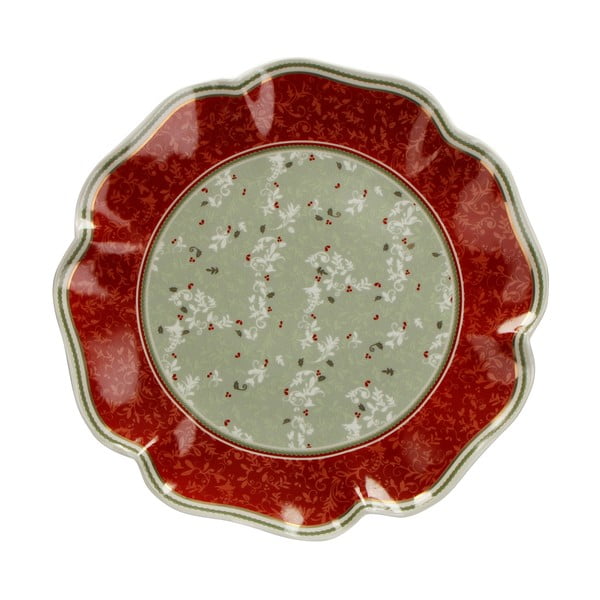 Porcelāna šķīvis ar Ziemassvētku motīvu Brandani Piatto Portata, ⌀ 31 cm