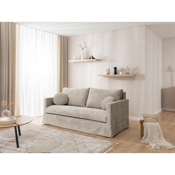 Bēšs dīvāns 195 cm Paphos – Ropez-image-3