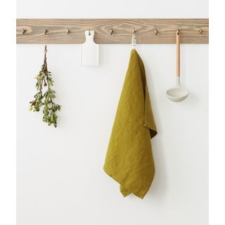 Zaļš lina virtuves dvielis Linen Tales Classic, 65 x 45 cm