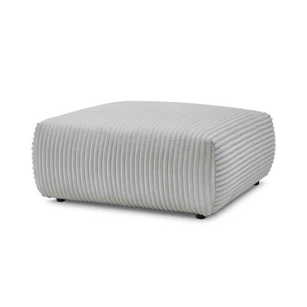 Gaiši pelēks velveta kāju soliņš Lucien – Bobochic Paris-image-3