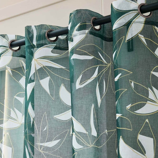 Zaļš dienas aizkars no voiles 140x240 cm Elsa – douceur d'intérieur-image-2