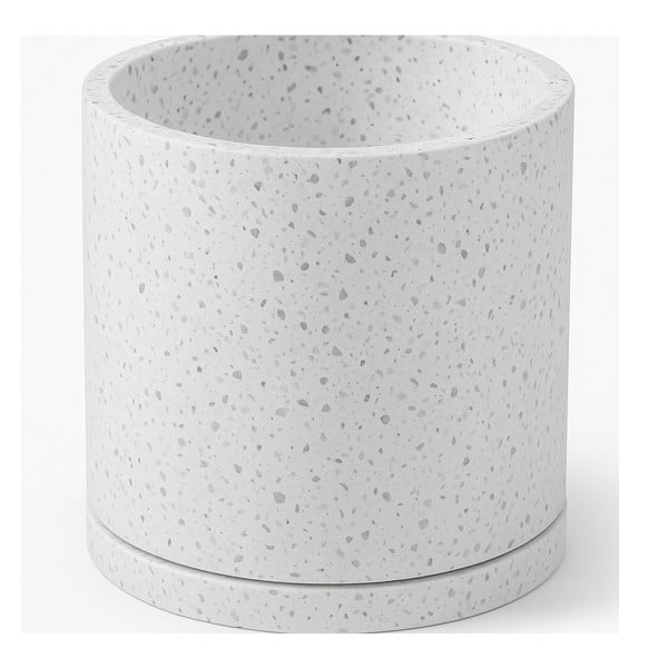 2 baltu puķu podu komplekts Bonami Selection Terrazzo, ø 26 cm-image-1