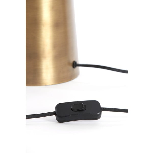 Bronzas krāsas galda lampa ar metāla abažūru (augstums 52 cm) Dita – Light & Living-image-2